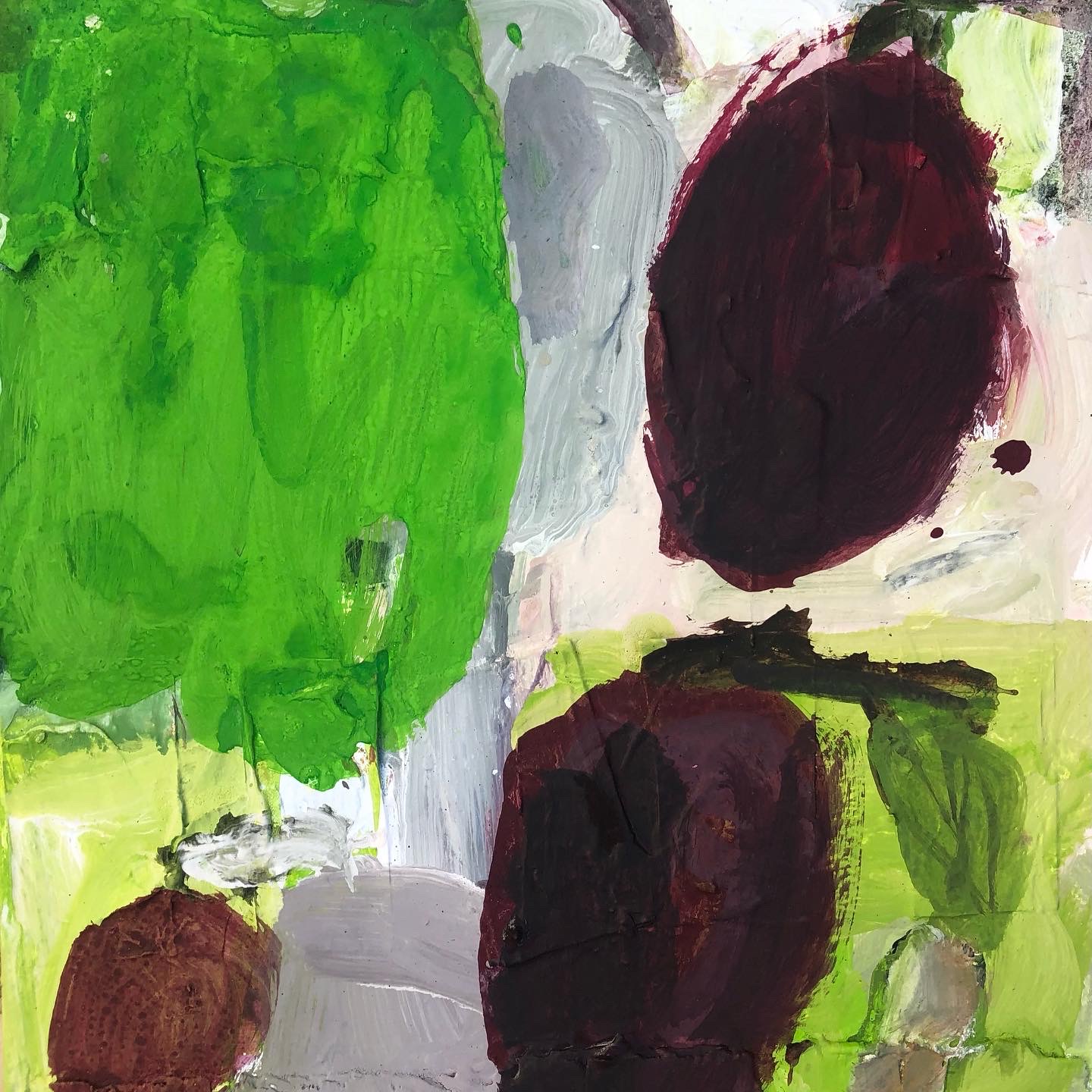 "Aubergine" · 50 x 40 cm · Acryl on canvas 2021