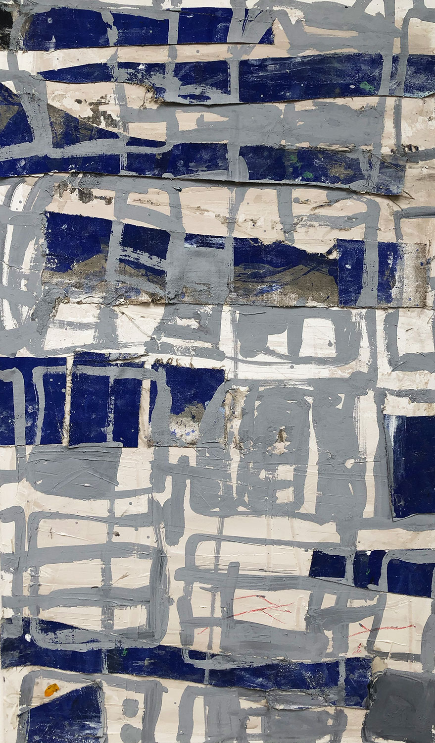 "Pisos" · 100 x 50 cm · Collage on canvas 2021