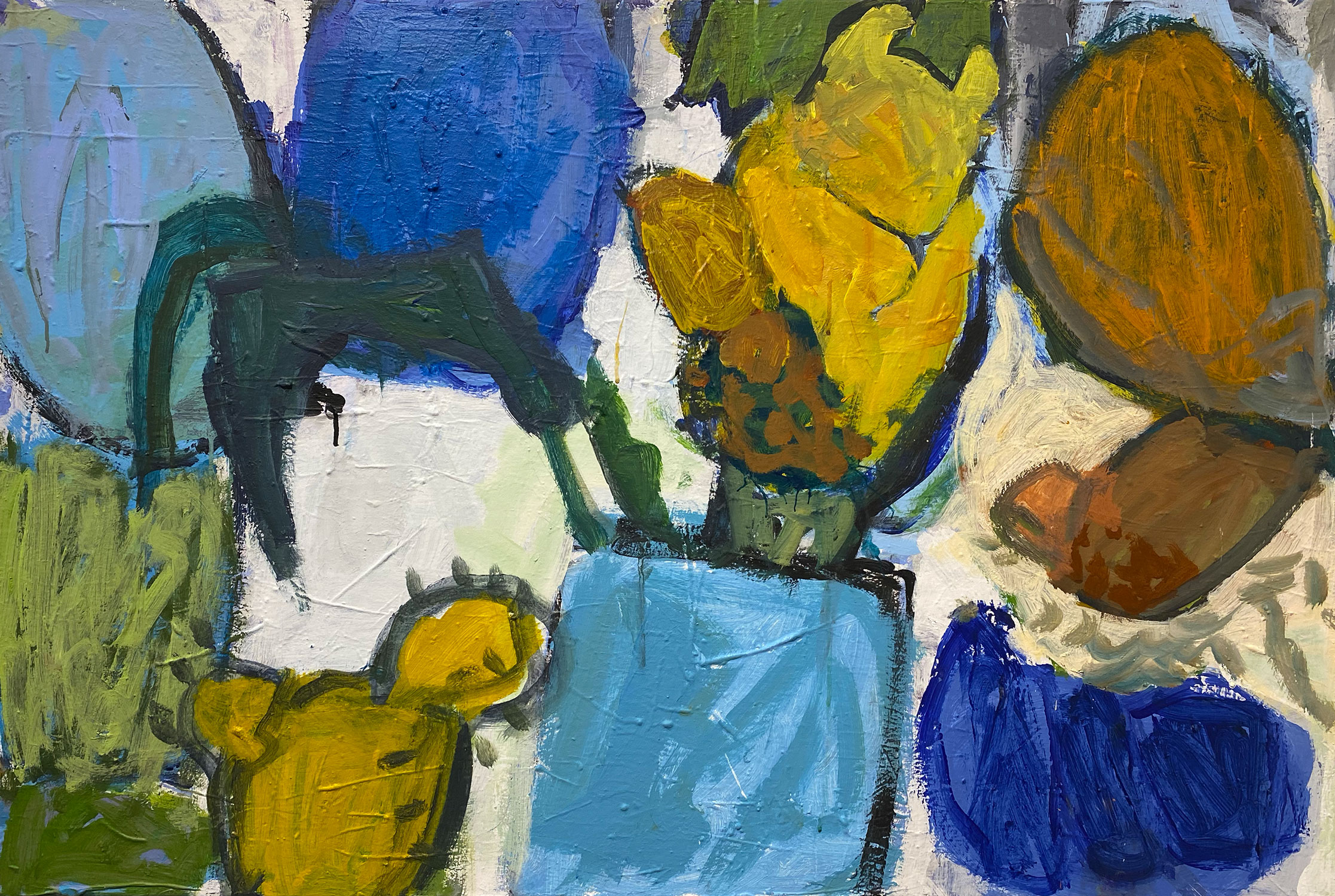 "Pampus amarillo" · 80 x 120 cm · Acryl on canvas 2021