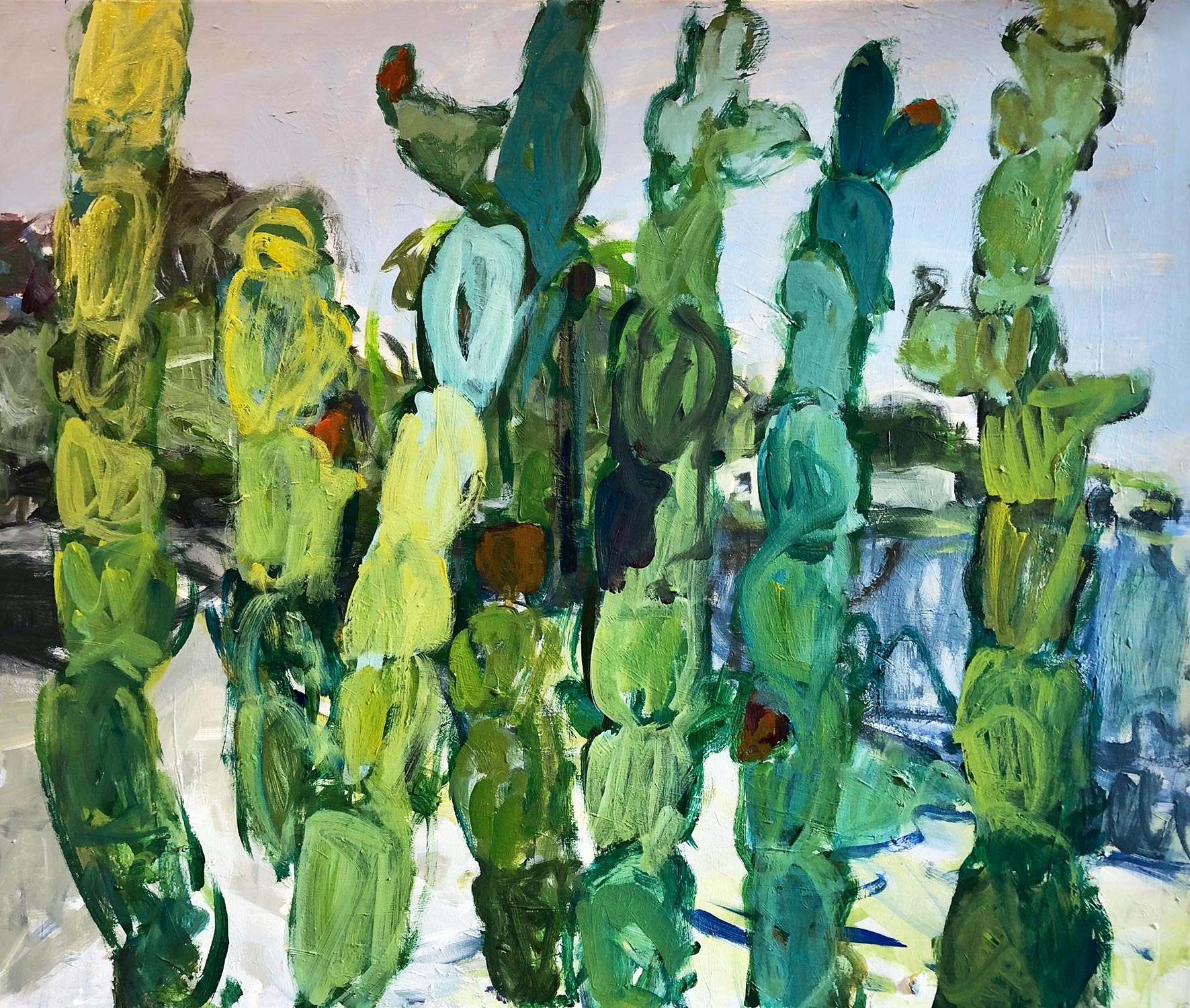 "Ripsus arriba" ·  100 x 120 cm · Acryl on canvas 2021