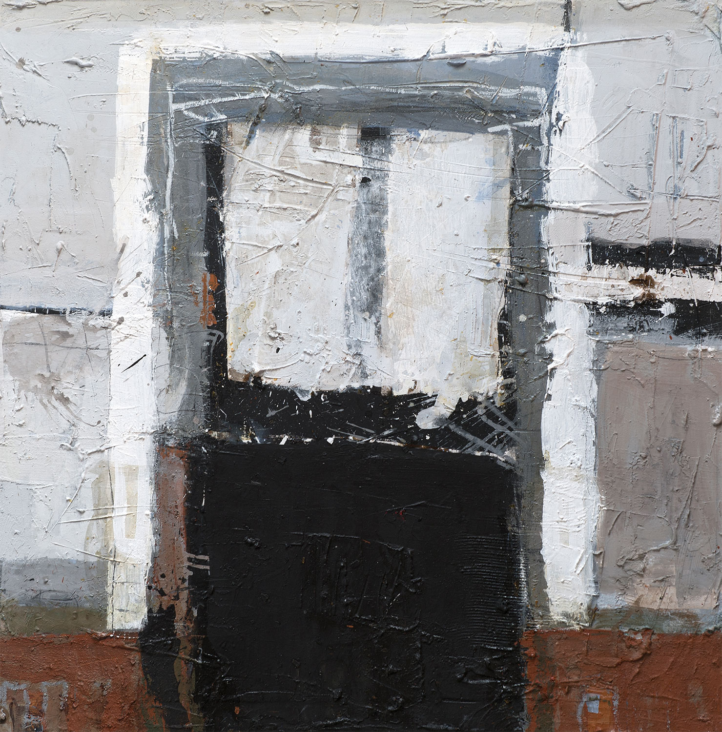 "Tor zur Welt" · 100 x 100 cm · Acryl on canvas · 2012