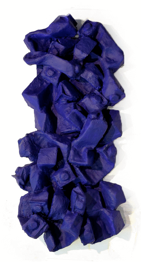 Milchtütenobjekt Blau