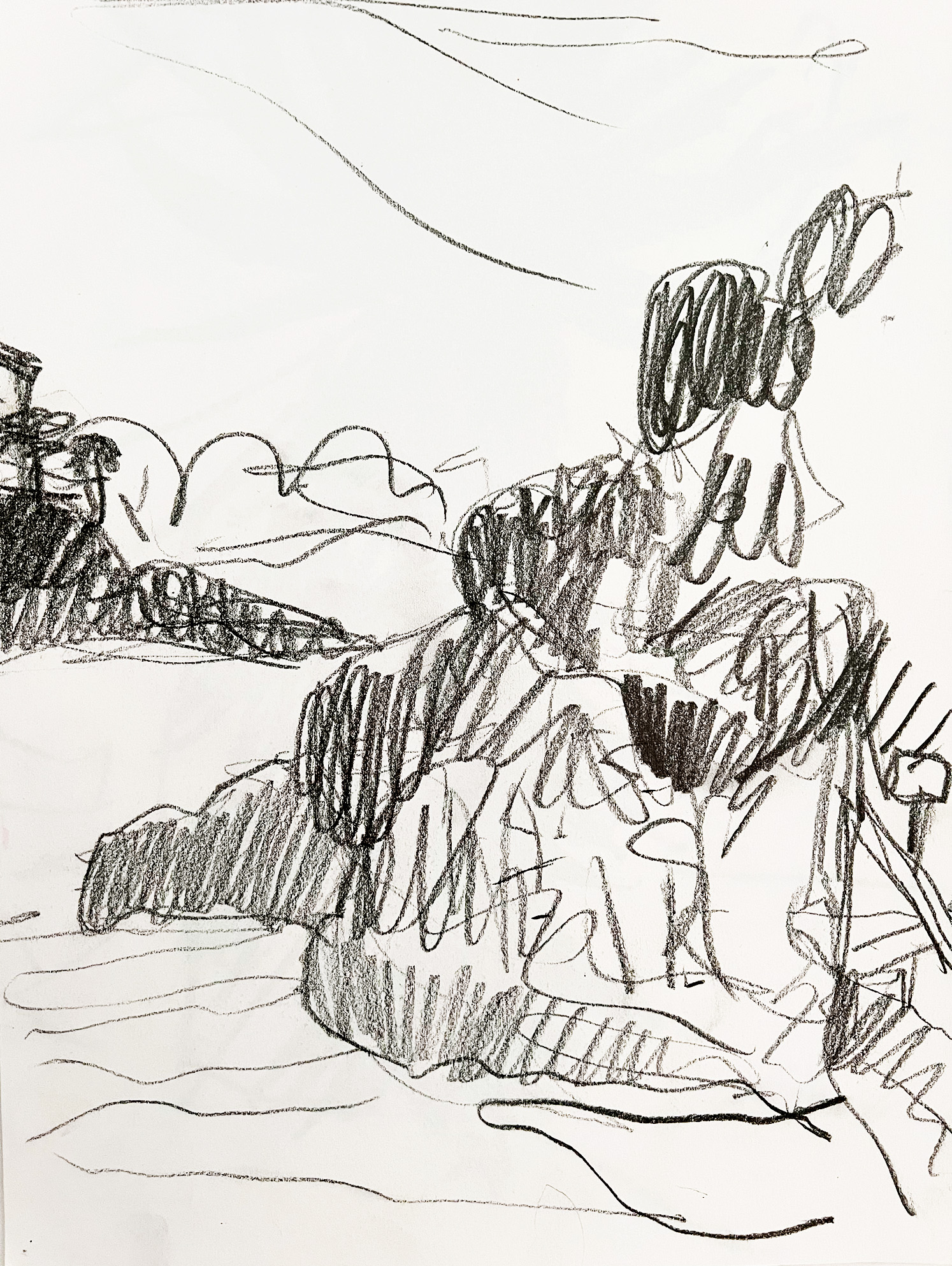 "ohne Titel" · A3 · Bleistift · 2023